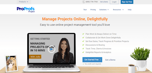 ProProfs Project, one of the top legal project management software.