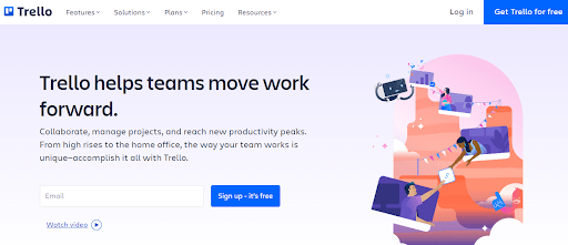 Trello helps ease teamwork and enhance productivity