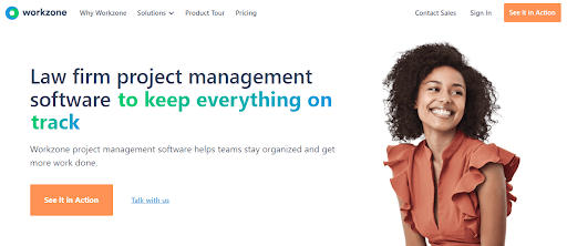 Workzone is a project management software for legal teams.
