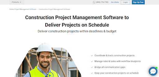 ProProfs Project is a top construction management software
