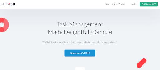 Hitask, one of the user-friendly tools for agile project management.