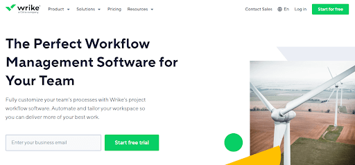 Wrike is one of the best software for workflow management.