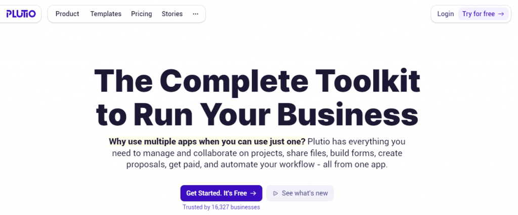 Plutio is a task management software