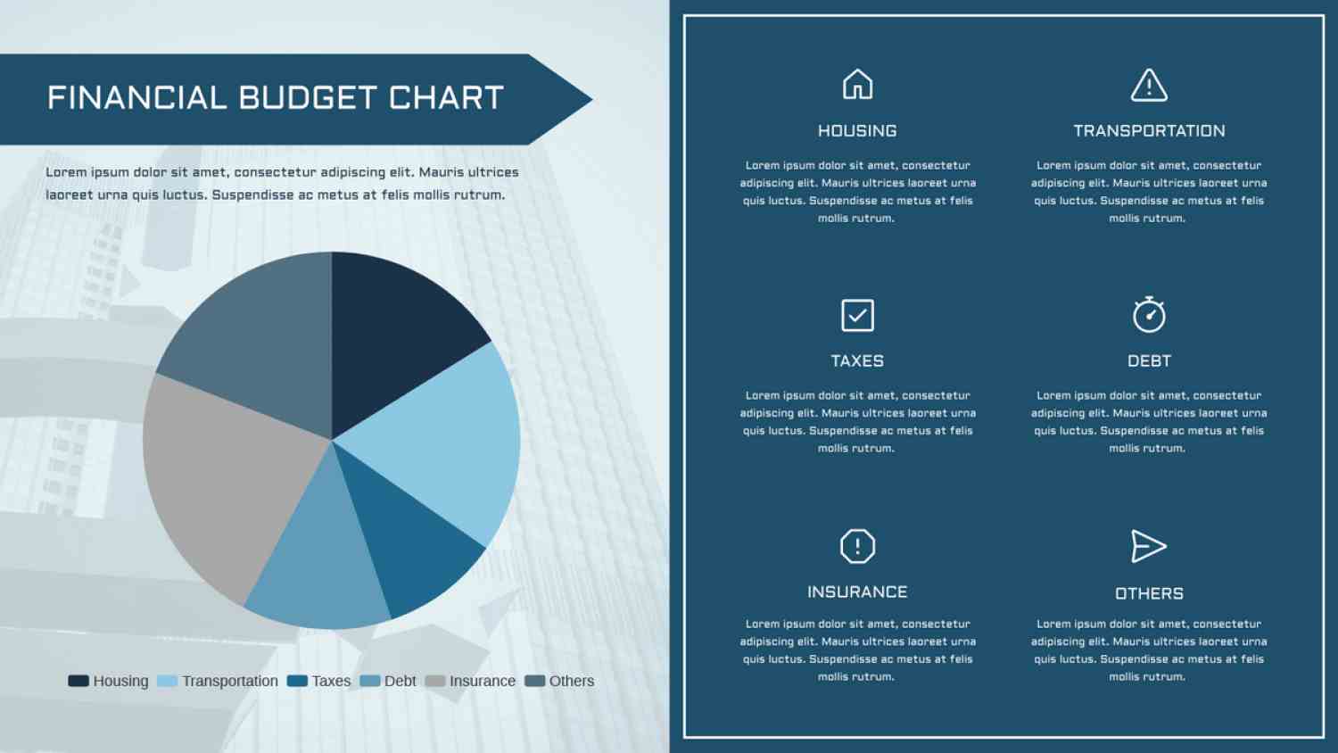 Pie Chart for project management