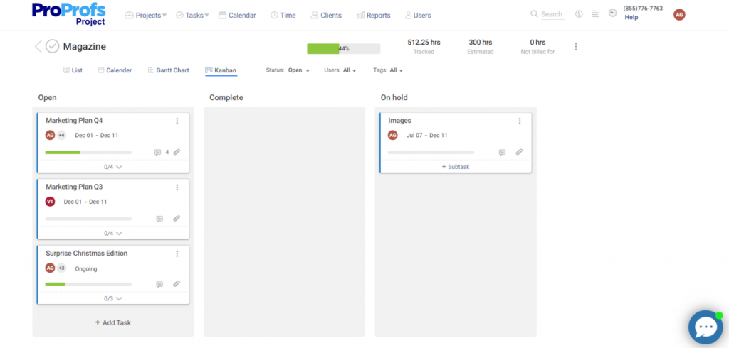 Kanban Web Design Project Management