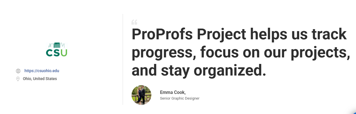 Website Project Management ProProfs Case Study