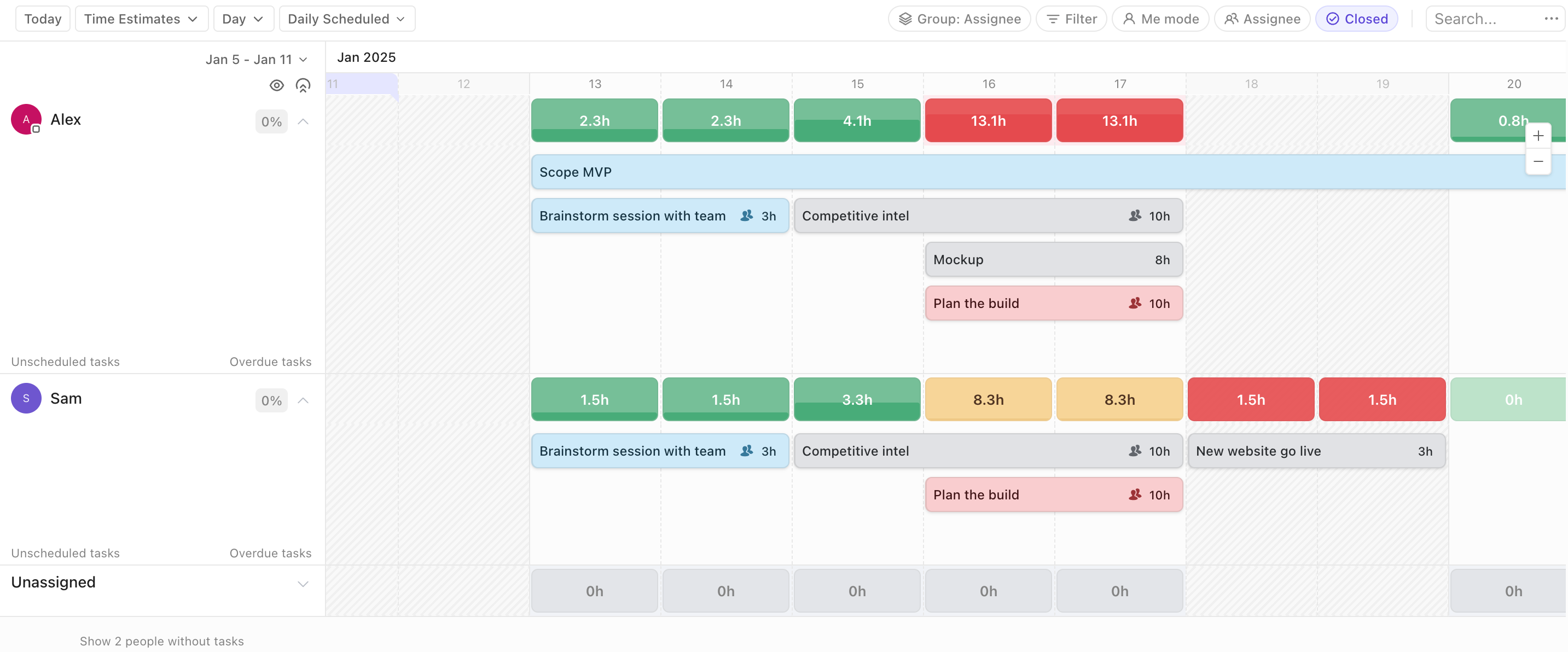 ClickUp resource management software

