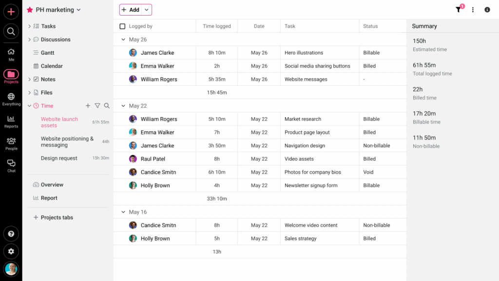 ProofHub screenshpt