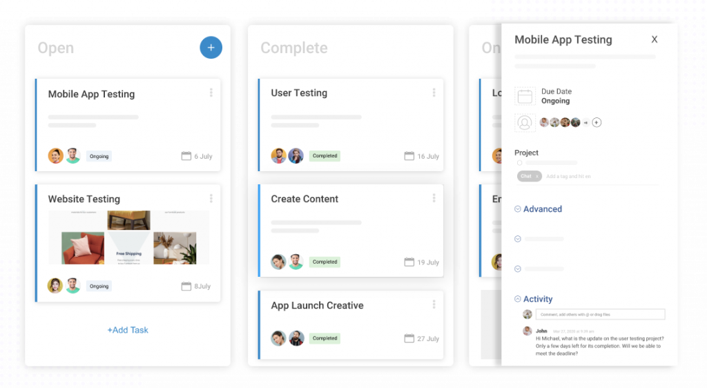 ProProfs Project Planning Software