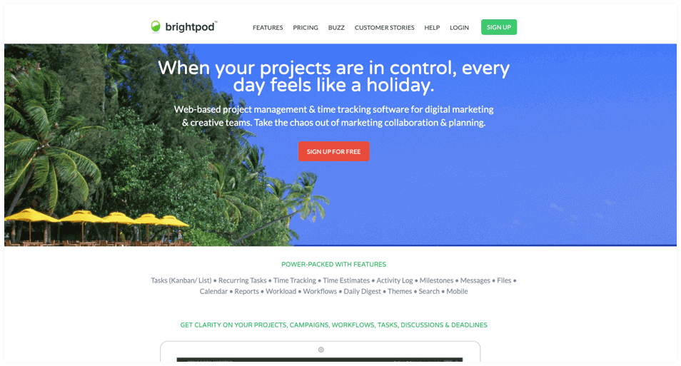 Brightpod-marketing project management tool