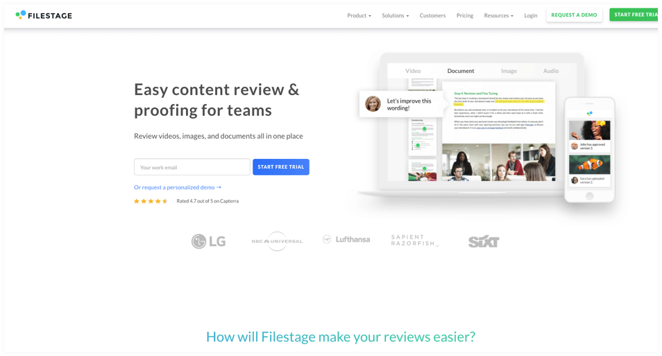File Stage-marketing project tracking tool