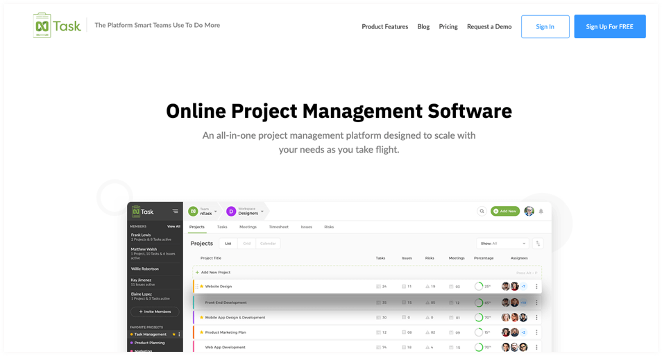 Zoho Projects-marketing project management tool
