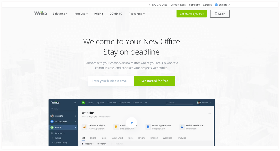 Wrike-marketing workflow management tool