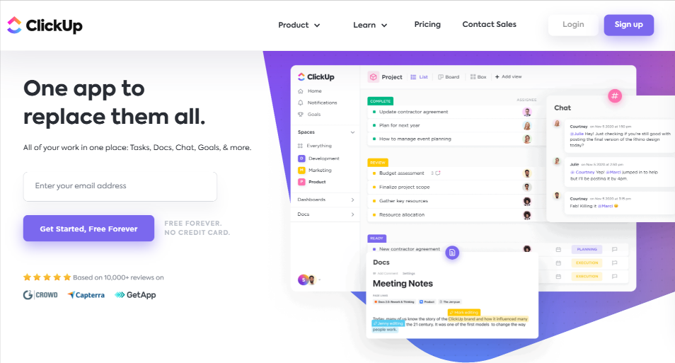 ClickUp- online collaboration tool