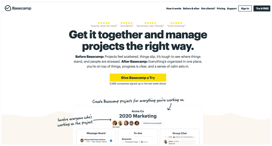 Basecamp- online collaboration