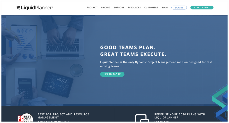 LiquidPlanner- cloud-based collaboration software