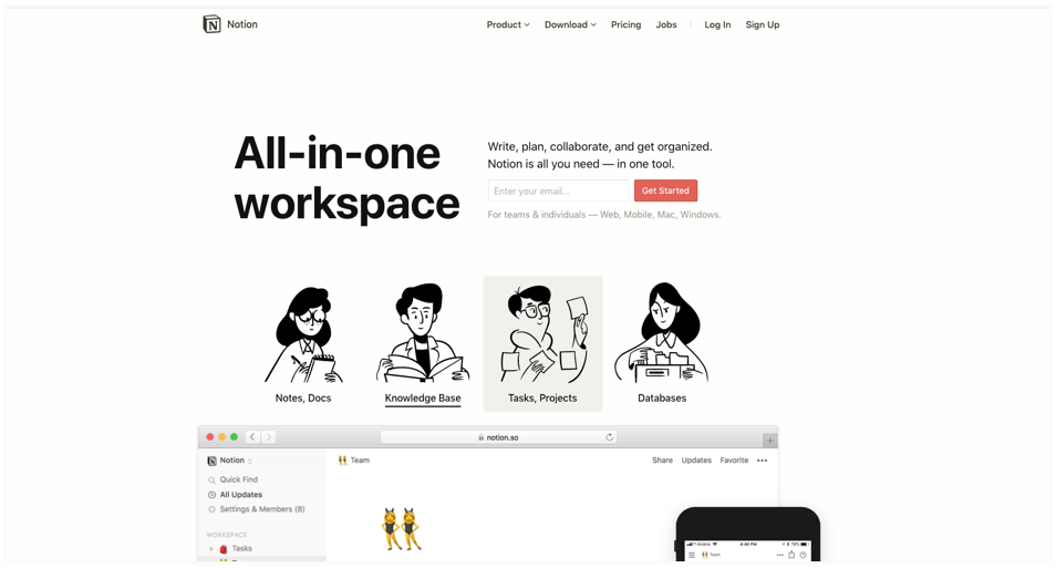 Notion- team collaboration tool