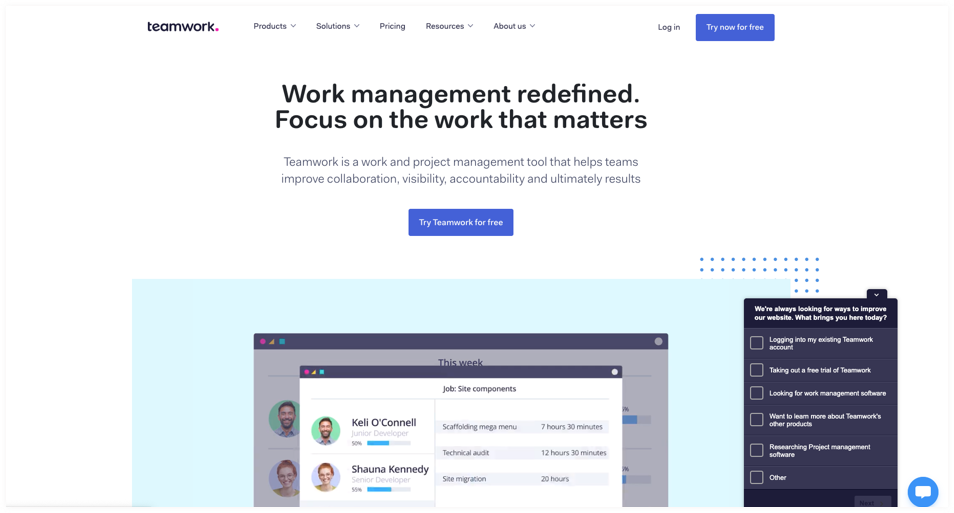 Teamwork- team collaboration tool