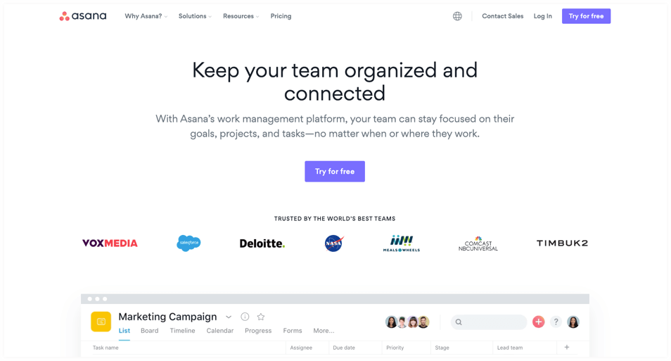 Asana-task management software