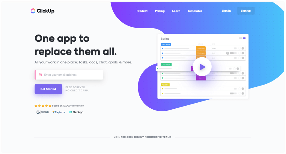 ClickUp-Task Tracker software