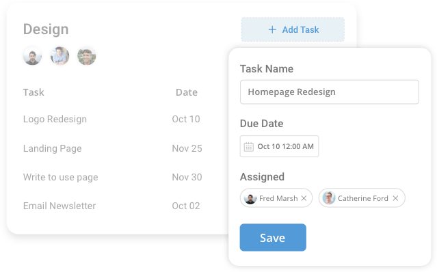 Track work progress & meet deadlines of Enterprise projects