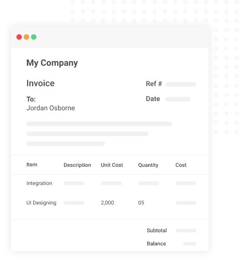 Generate accurate invoices with Proprofs real estate project management software