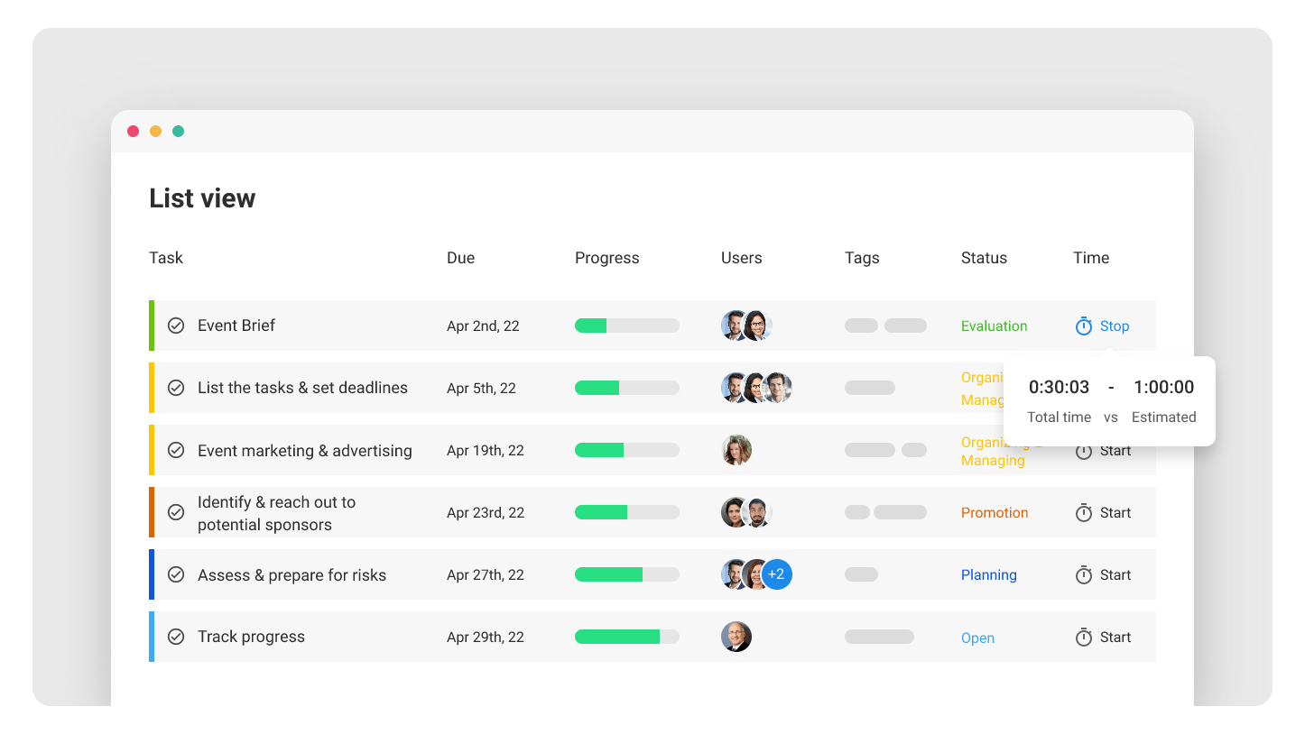 Event Planning Template